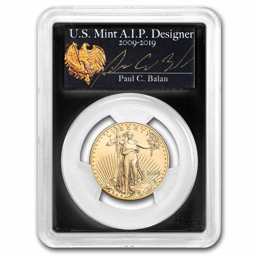 2022 1/2 oz American Gold Eagle MS-70 PCGS (FDI, Balan)