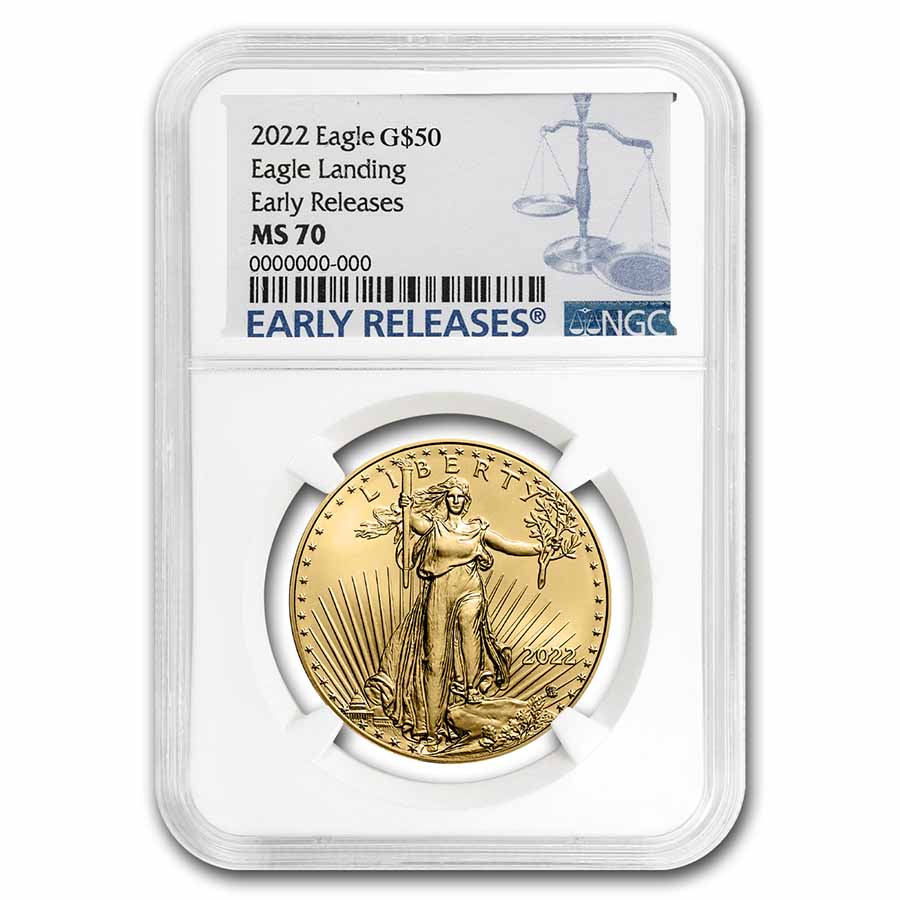 Buy 2022 1 oz Gold Eagle MS-70 Early Release | APMEX