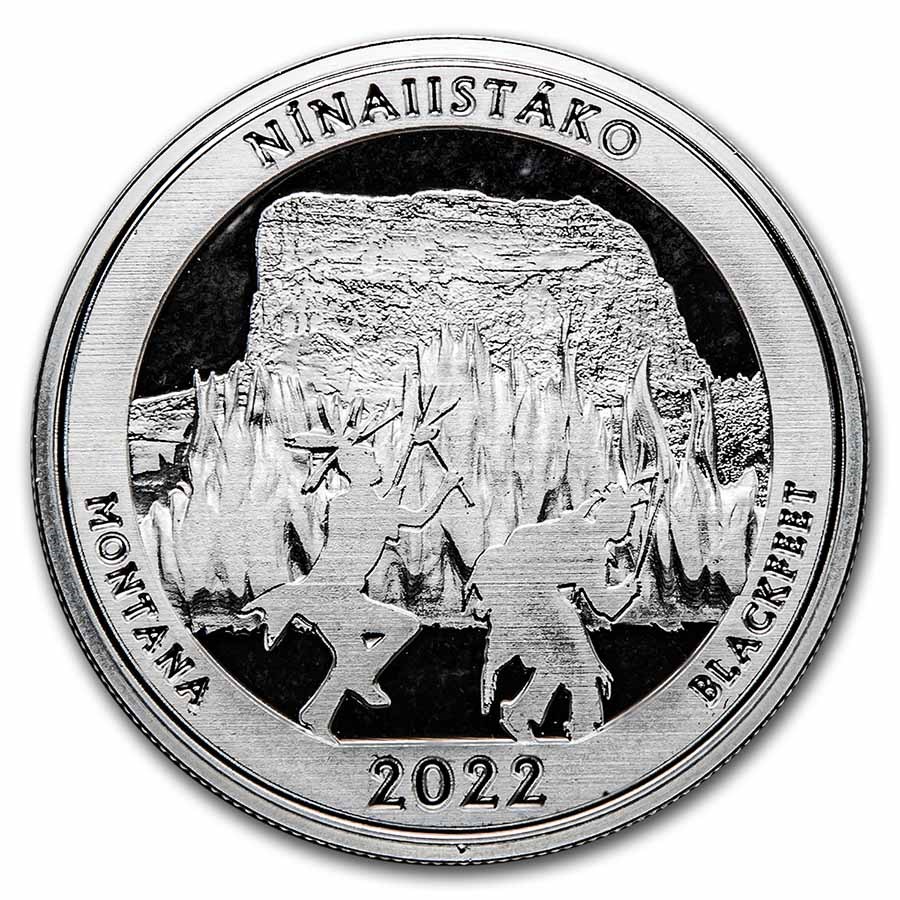 2022 1 oz Silver NATB Montana Glacier National Park (Box/COA)