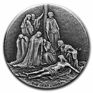 Buy 2022 2 oz Silver Coin - Biblical Series (The Dead Christ) | APMEX