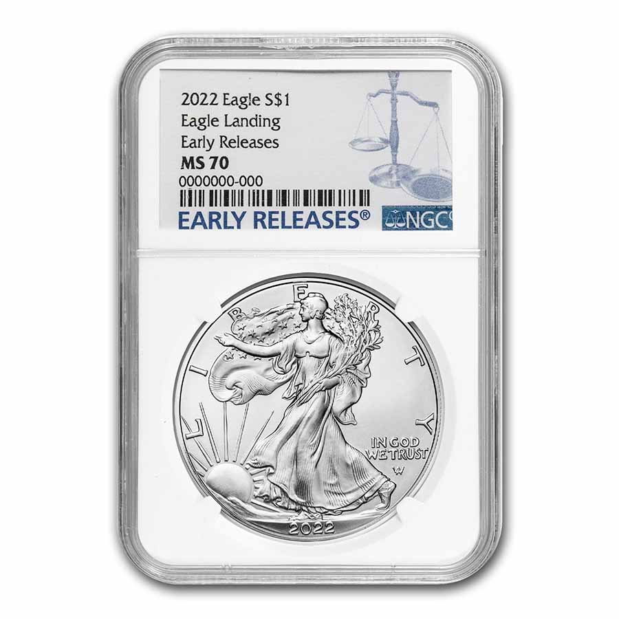 Buy 2022 Silver Eagle MS-70 NGC Early Release | APMEX