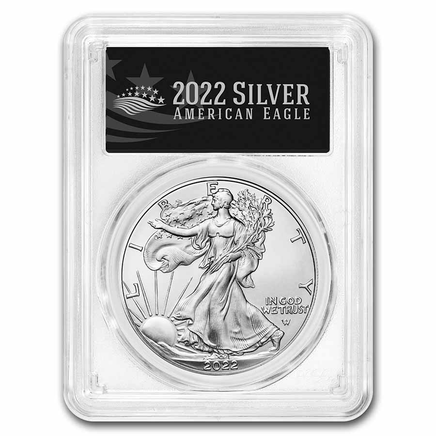 Buy 2022 Silver Eagle MS-70 PCGS Black Label | APMEX