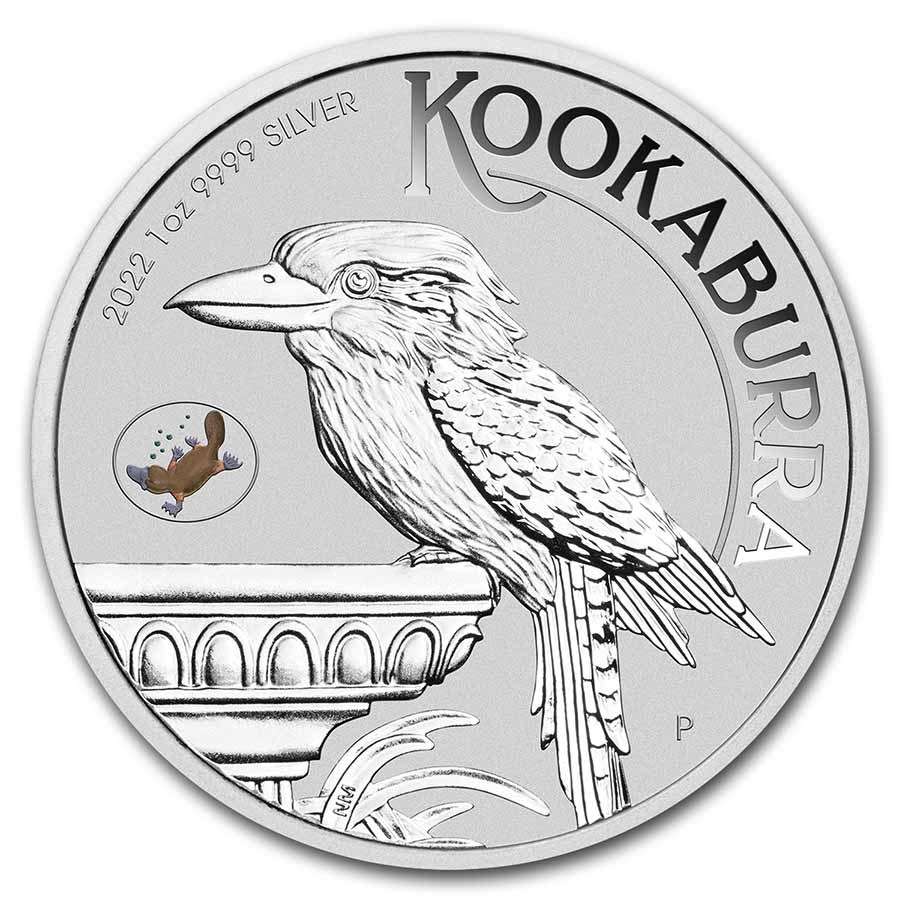2022 AUS 1 oz Silver Kookaburra BU (w/ Platypus Privy)