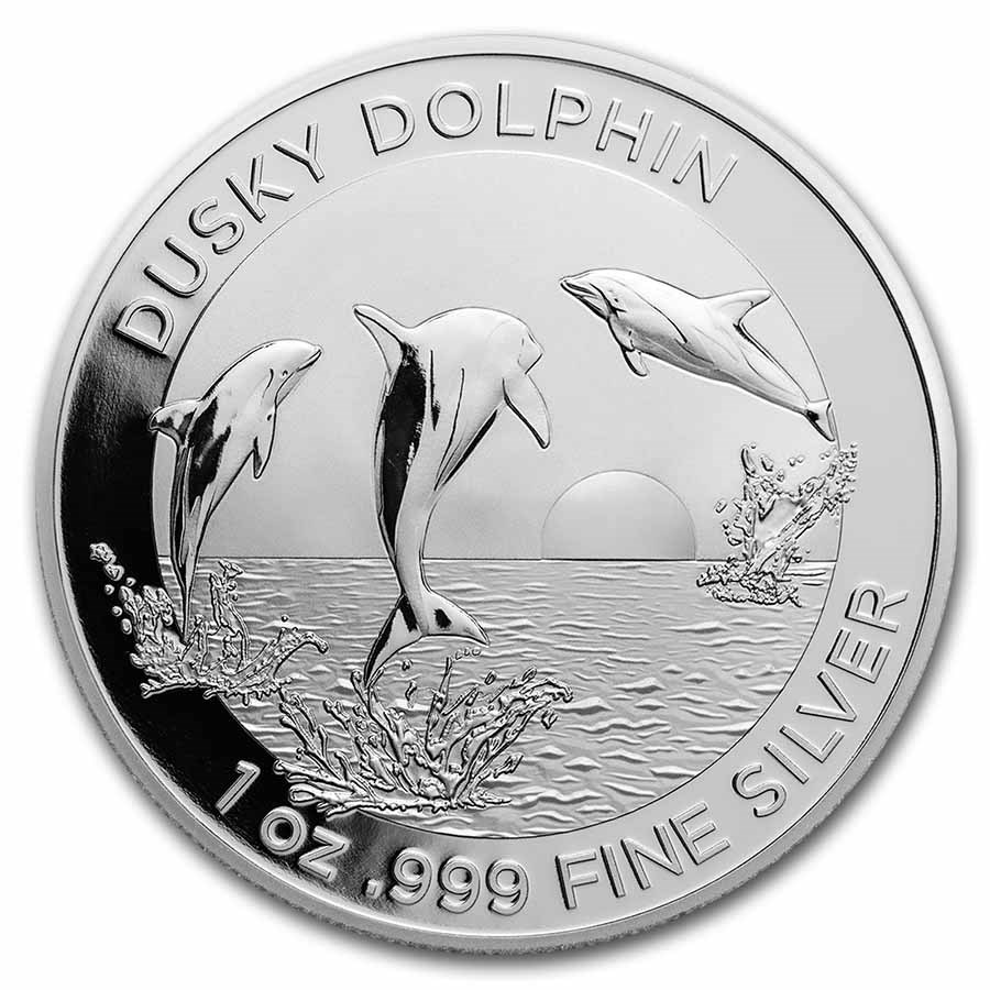 2022 Australia 1 oz Silver $1 Dusky Dolphin BU