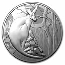 2022 Australia 1 oz Silver $1 Kangaroo Frosted Uncirculated