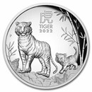 2022 Australia 1 oz Silver Lunar Tiger Proof (HR, Box & COA)