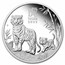 2022 Australia 1 oz Silver Lunar Tiger Proof (w/Box & COA)