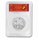 2022 Australia 2 oz Silver Lunar Tiger MS 70 (FS, Red Label)