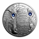 2022 Austria Ag €20 Eyes of the World Serenity of the Elephant