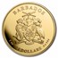 2022 Barbados 1 oz Gold Caribbean Octopus BU