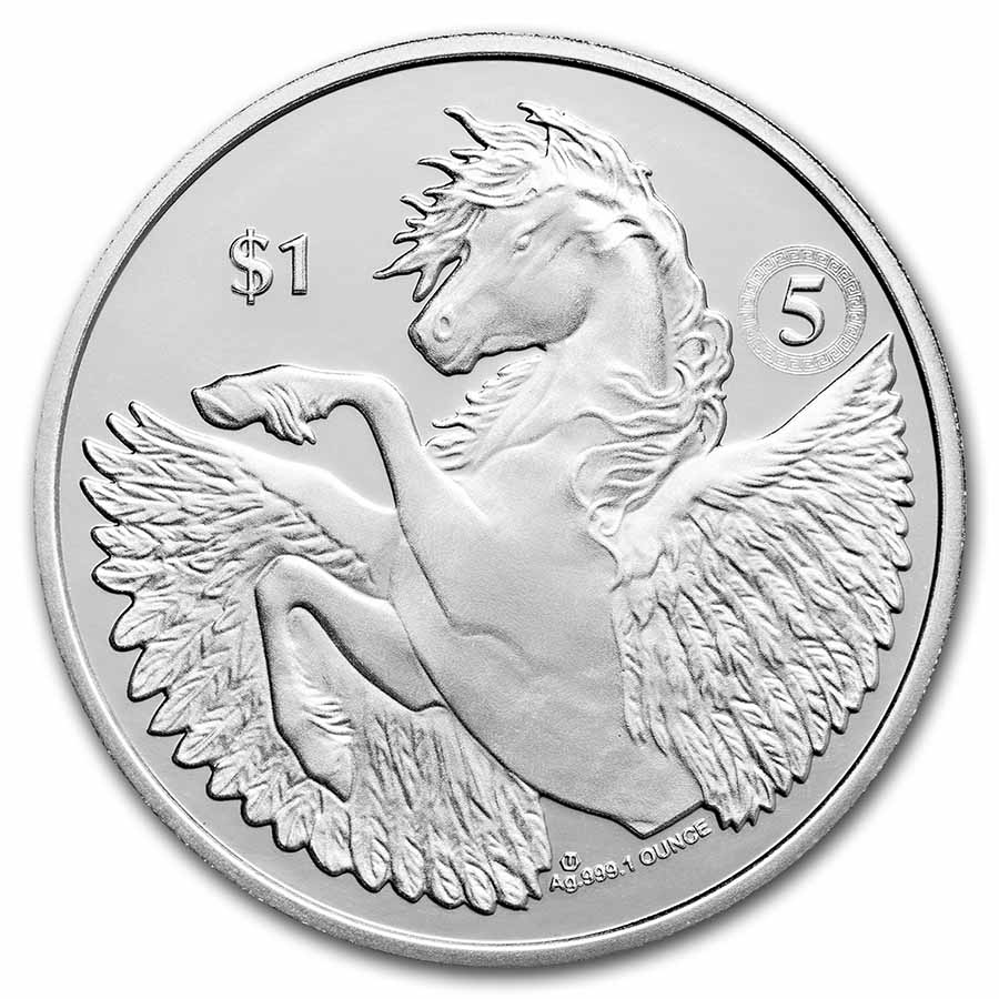 Buy 2022 BVI 1 oz Silver 5th Ann. Pegasus BU w/ Privy | APMEX