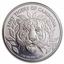 2022 Cambodia 1 oz Silver HR Proof Lost Tigers (Coin Only)
