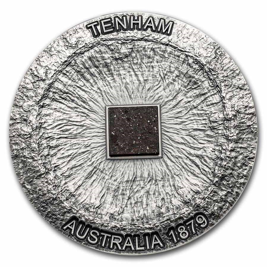 2022 Cameroon 50 gram Silver Meteorite Geography; Tenham