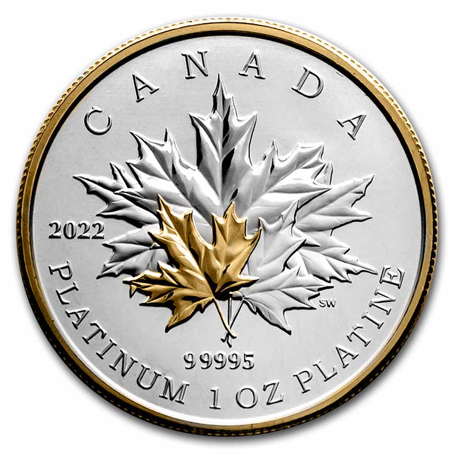 Buy 2022 Canada 1 oz Platinum Maple Leaf $300 | APMEX