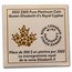 2022 Canada 1 oz Platinum $300 Queen Elizabeth II's Royal Cypher