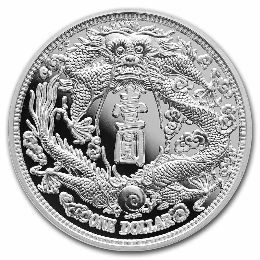 Buy 2022 1 oz Silver Long-Whiskered Dragon Dollar HR | APMEX