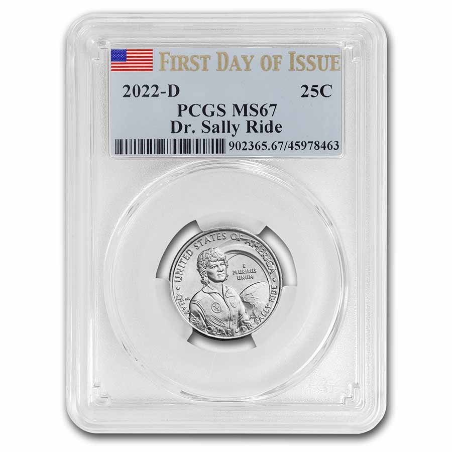 2022-D Dr. Sally Ride Silver Quarter MS-67 PCGS (FDI)