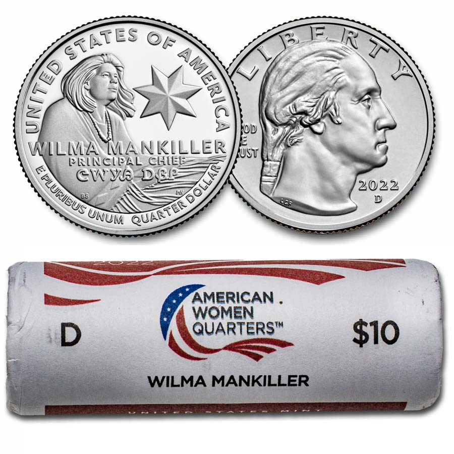 2022-D Wilma Mankiller Women's Quarter 40-Coin BU Roll