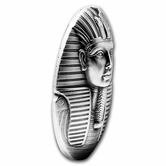 Buy 2022 Djibouti 3 oz Silver Mask of Tutankhamun Shaped Coin | APMEX
