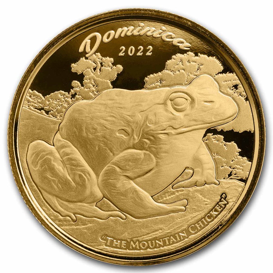 2022 Dominica 1 oz Gold Mountain Chicken BU