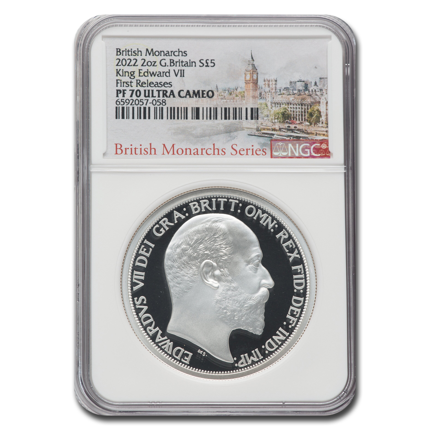 2022 英国 エドワード7世 2オンス 銀貨 NGC PF 69 UC FR 旧貨幣/金貨