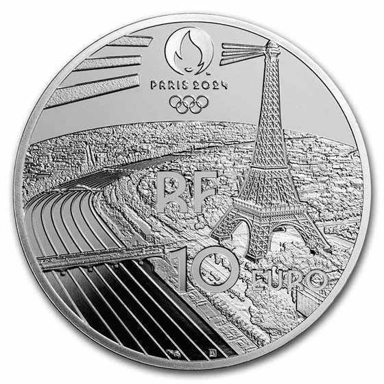 BUY 2022 France €10 Silver Paris 2024 Olympics Opéra | APMEX