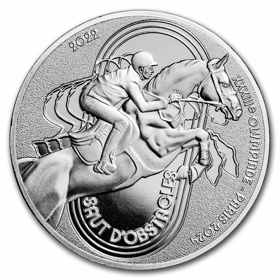 2022 France €10 Silver Paris 2024 Olympics: Show Jumping