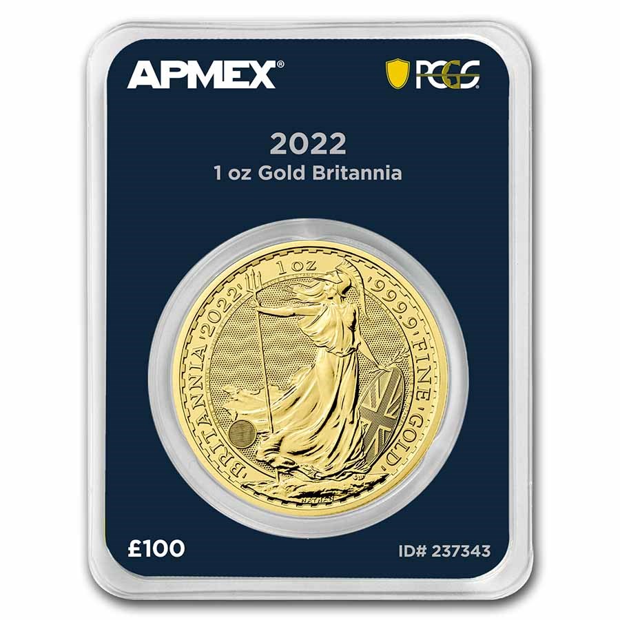 2022 GB 1 oz Gold Britannia (MintDirect® Premier + PCGS FS®)