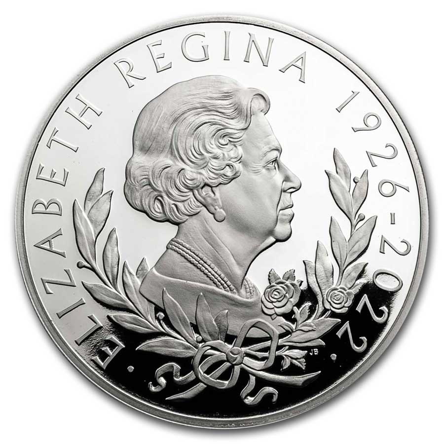 2022 GB 10 oz Silver £10 Her Majesty Queen Elizabeth Prf