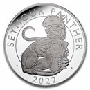 2022 GB 2 kilo Silver Royal Tudor Beasts Panther Prf (Box/COA)