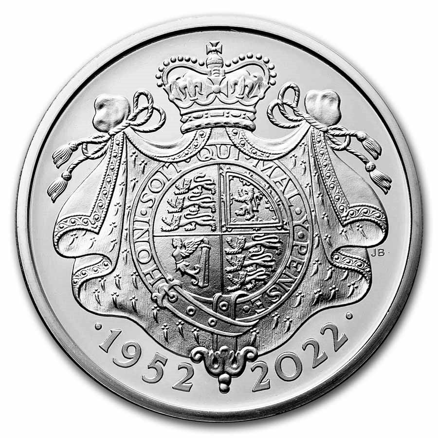 2022 GB £5 Silver Prf The Platinum Jubilee of The Queen Piedfort