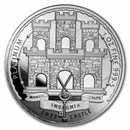 2022 Gibraltar 1 oz Platinum Reverse Proof: Moorish Castle