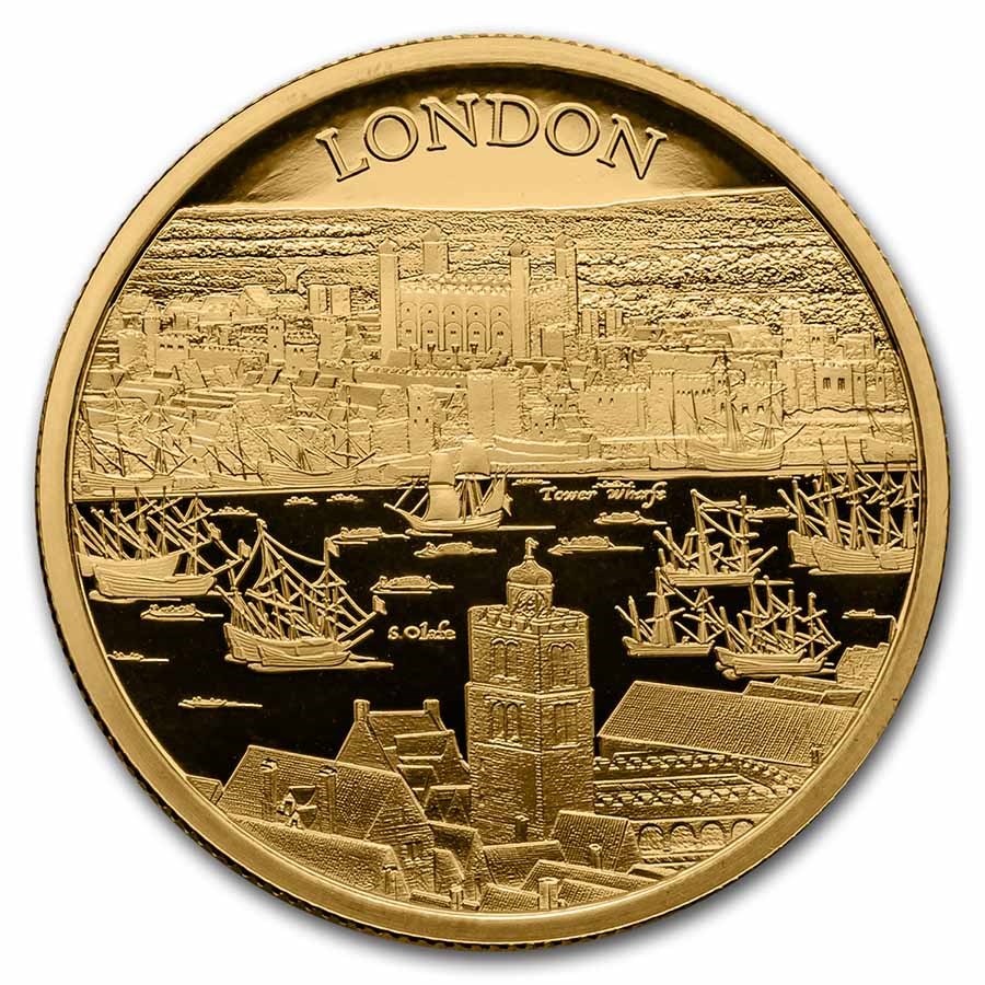 2022 Great Britain 1 oz Gold City Views London (w/ Box & COA)