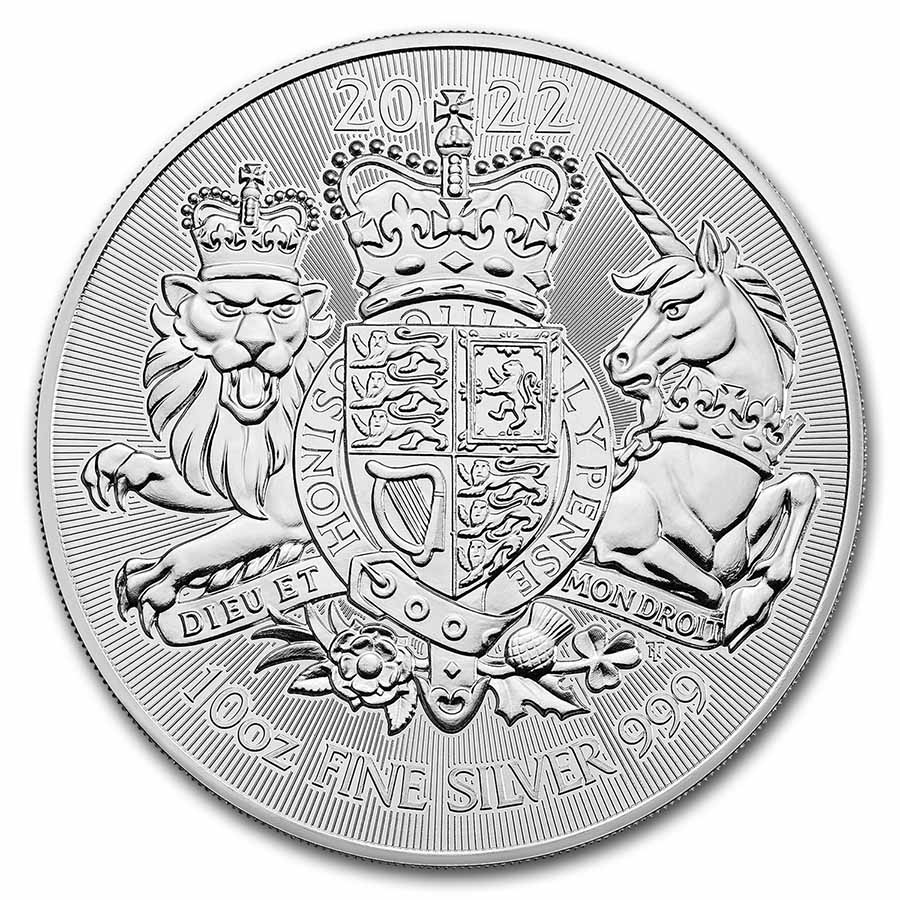 Buy 2022 Great Britain 10 oz Silver The Royal Arms BU | APMEX