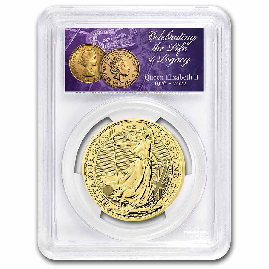 Buy 2022 1oz Memorial Gold Britannia PCGS MS-69 | APMEX