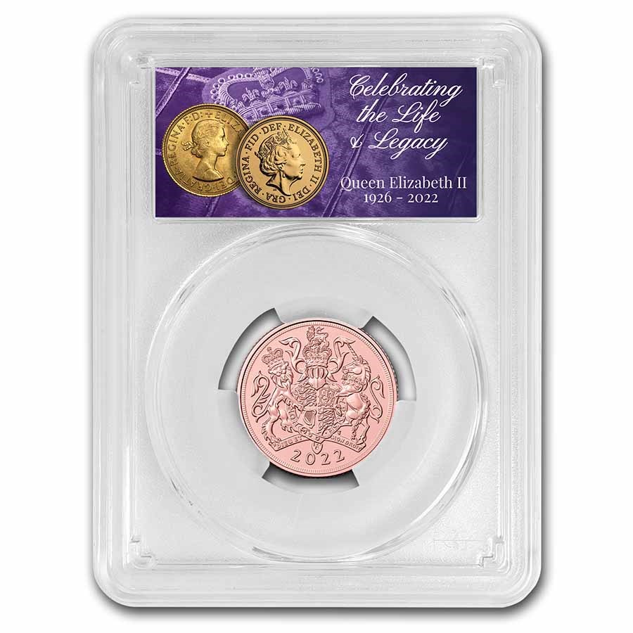 2022 Great Britain Gold Sovereign PCGS MS-69 (Memorial Label)