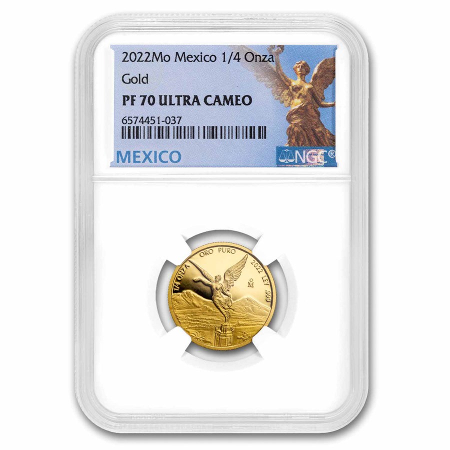 2022 Mexico 1/4 oz Gold Libertad PF-70 NGC