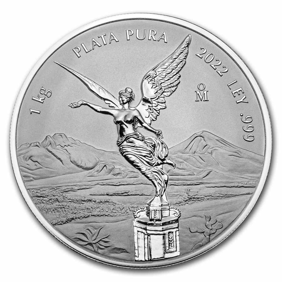 2022 Mexico 1 kilo Silver Libertad Prooflike (w/Box & COA)