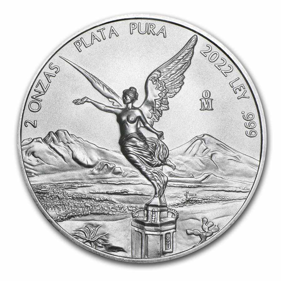 Buy 2022 Mexico 2 oz Silver Libertad BU | APMEX