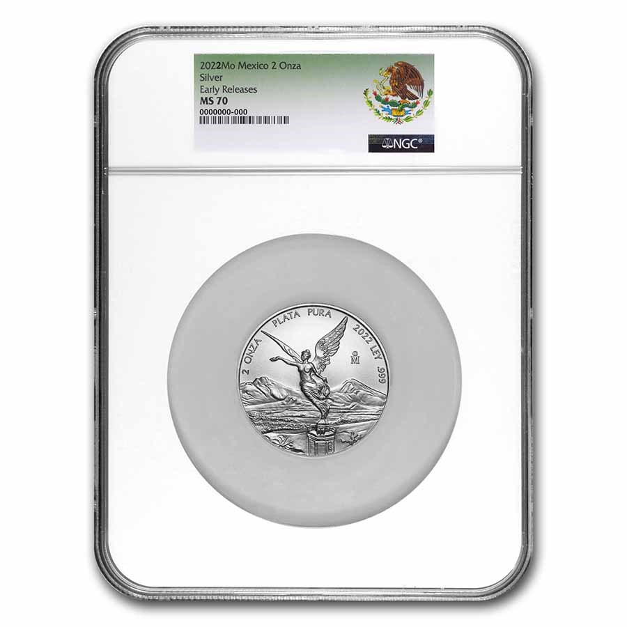 2022 Mexico 2 oz Silver Libertad MS-70 NGC (Early Release)