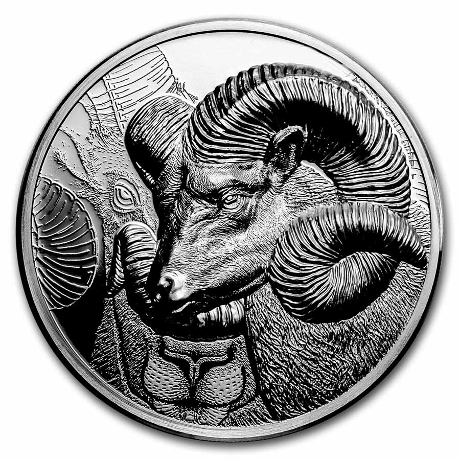 Buy 2022 Mongolia 1 oz Silver Proof Magnificent Argali (Ram) | APMEX