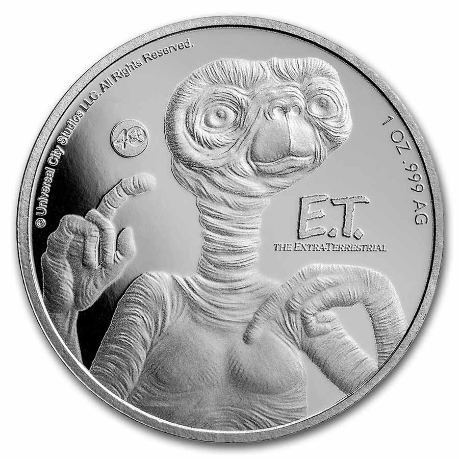 Buy 2022 Niue 1 oz Silver $2 E.T. 40th Anniv Coin BU | APMEX