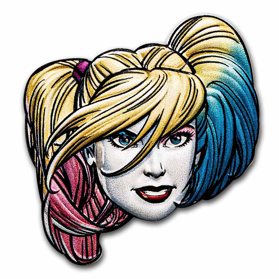 2022 Niue 1 oz Silver $2 Faces of Gotham: Harley Quinn