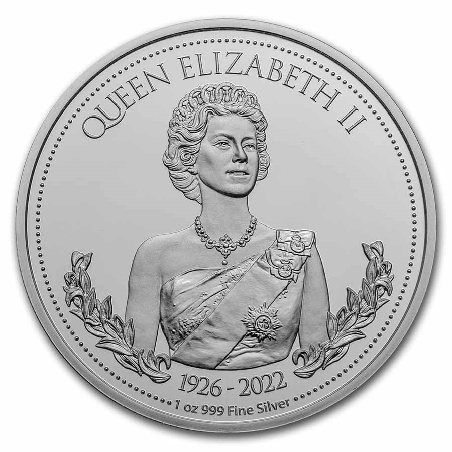 2022 Alderney Four Graces of HM Queen Elizabeth II 2oz Silver Coin PCGS PR  70 