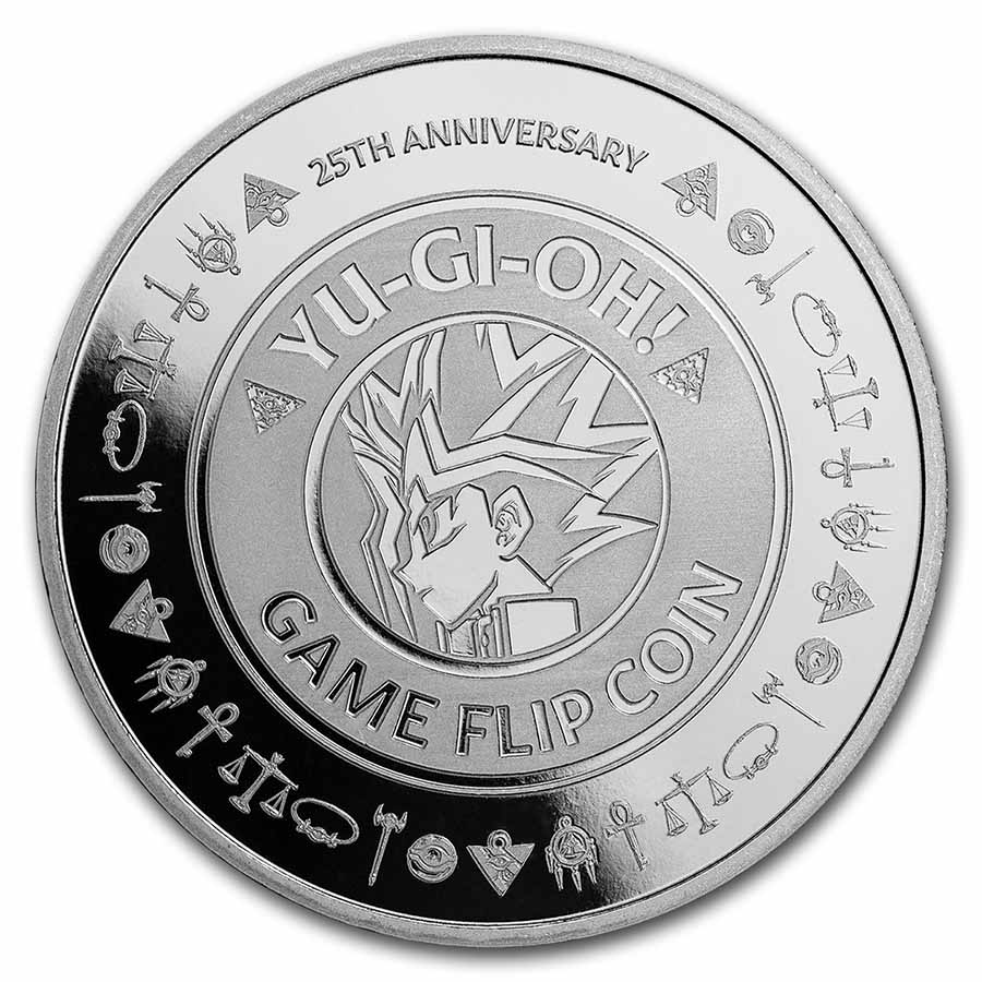 Buy 2022 Silver Yu Gi Oh Game Flip Coin 25th Anniv. APMEX