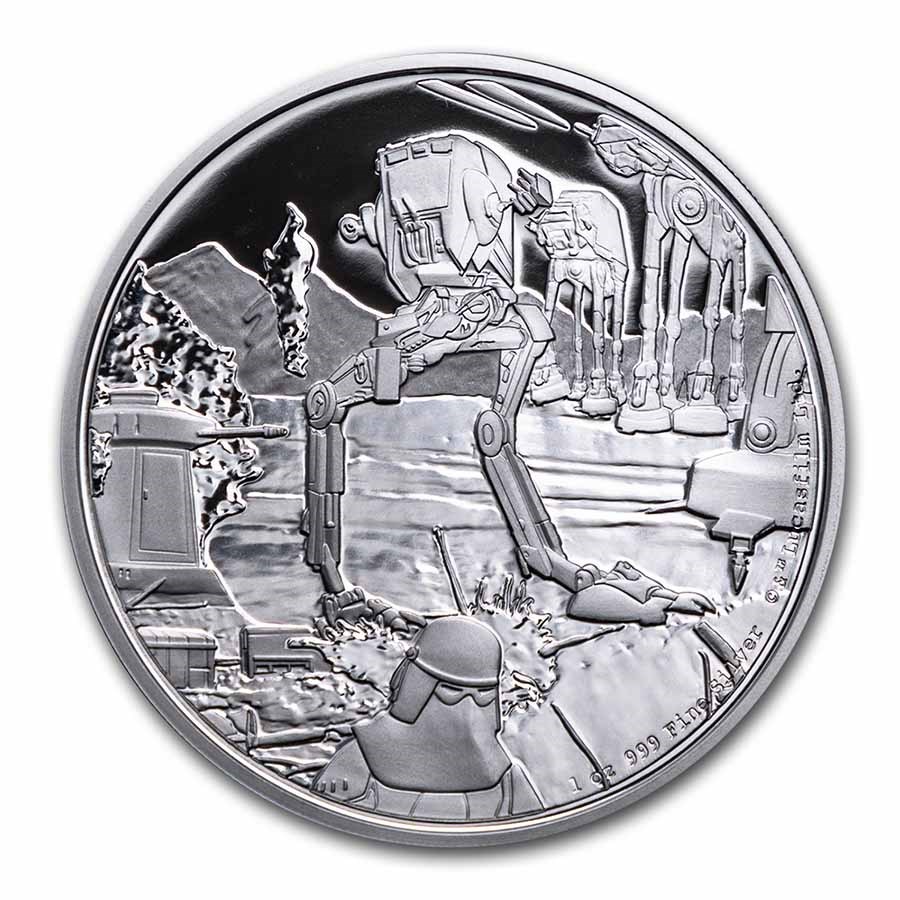 2022 Niue 1 oz Silver Star Wars AT-ST Walker (Box & COA)