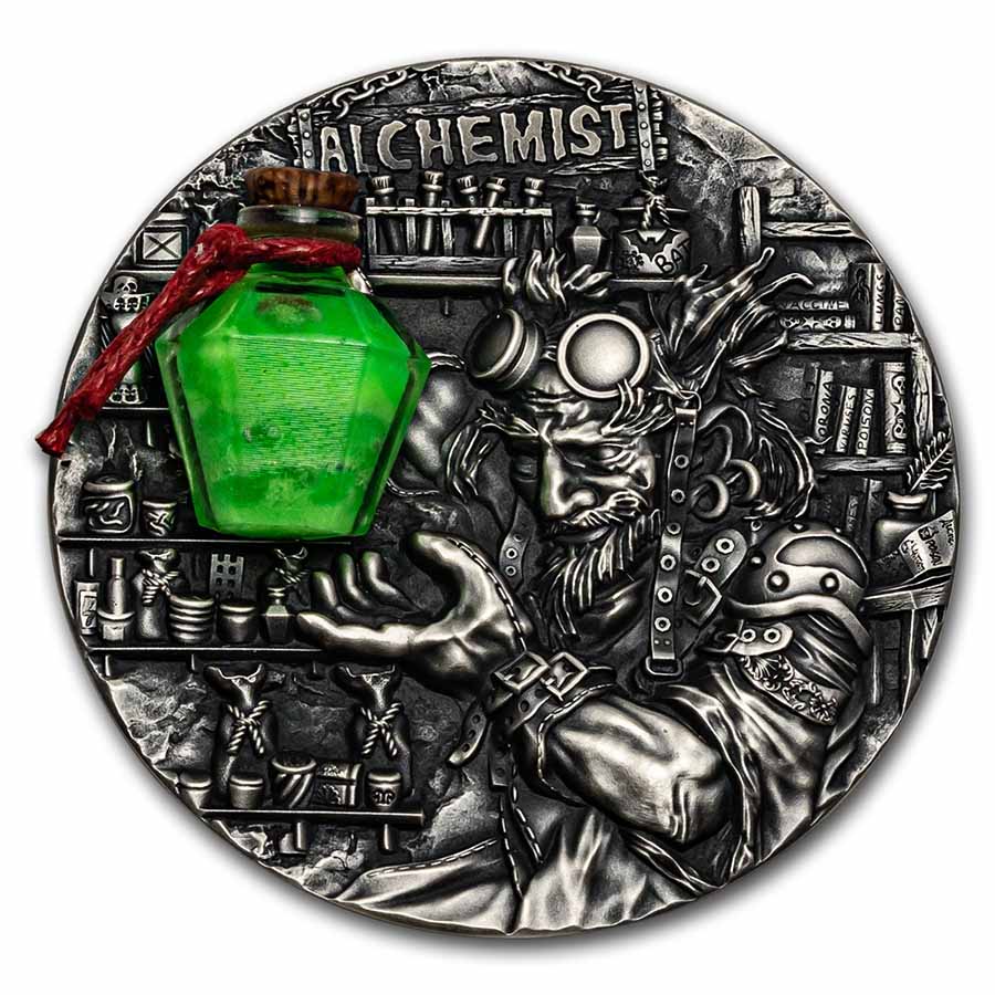 Buy 2022 Niue 2 oz Silver Antique Alchemist | APMEX