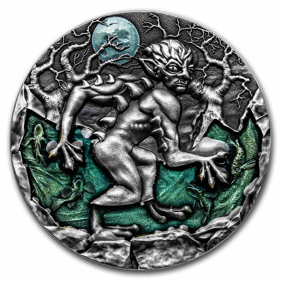 2022 Niue 2 oz Silver Antique Drowner