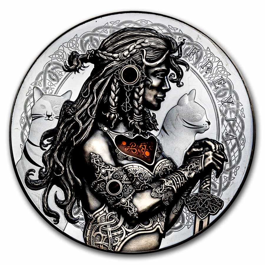 Buy 2022 Niue 2 oz Silver Antique Goddesses of Love; Freyja | APMEX