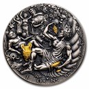 2022 Niue 2 oz Silver Antique Gods: Dionysus